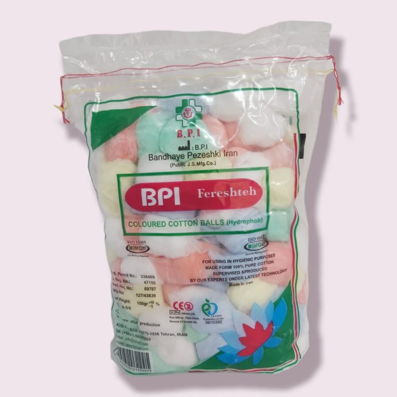 پنبه توپک رنگی